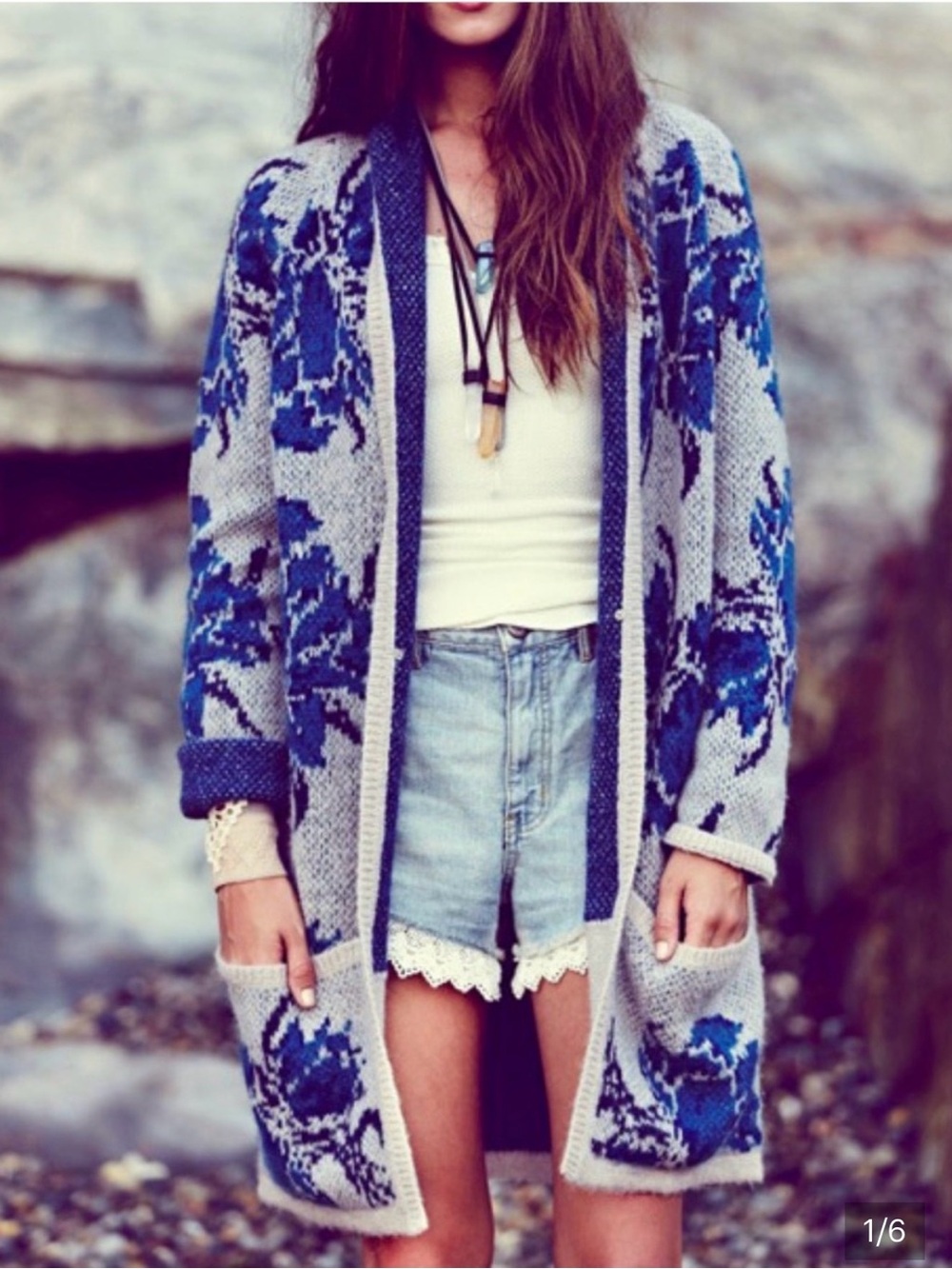 Free People Flower Power Knit
Cardigan